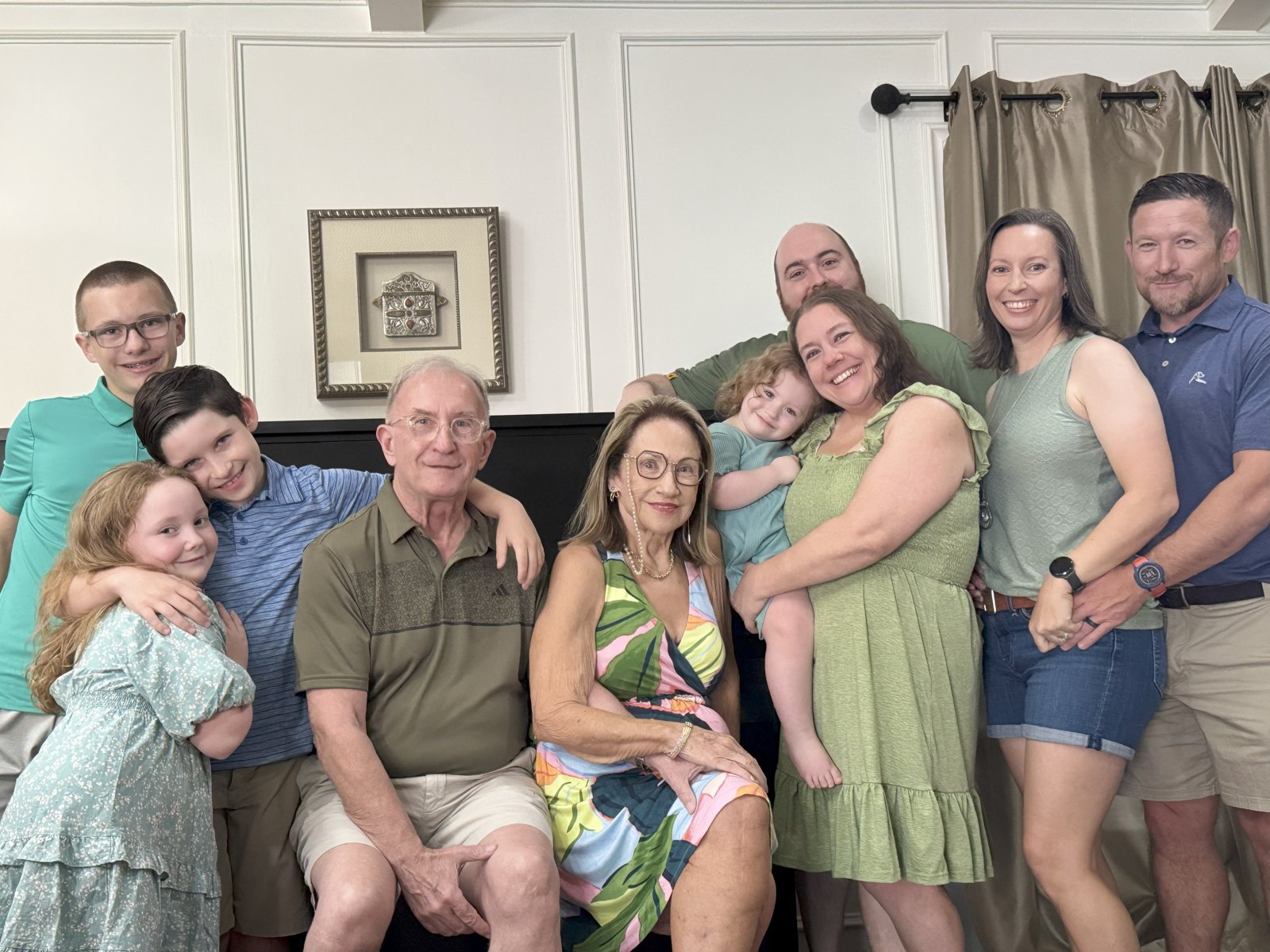 George Flint with his family in Collin County